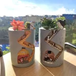 Creative Hedgehog Planter, Resin Flower Pots for Succulents Air Plants Garden Pots Decorative Figurines for Home Tabletop Decor - Image 4