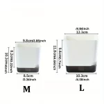 5Pcs Plant Pots, Self Watering Flower Pots Indoor Outdoor, Self Watering Planters with Drainage Hole & Clear Saucer Reservoir - Image 6