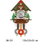 Wooden Hanging Wall Clock Bird Alarm Clock Cuckoo Clocks For Home Decoration Quartz Watch Decorative Home Decor - Image 7