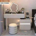 Bedroom Mirror Dressing Table Bedroom Desgin Modern Vanity Table European Salon Designer Service Partitions Hotel Furniture - Image 23