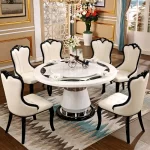 Side Round Dining Table Console Center Luxury Lounge Portable Dining Table Service Bistro Mesas De Jantar Living Room Furniture - Image 8