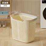 Laundry Hamper With Wheels And Lid Large Capacity Clothes Basket For Bathroom Storage Organizer For Family Kids Dorm Gift - Image 17