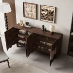 Space Saving Storage Box Door Cabinet Decorative Outdoor Wooden Shoe Cabinet Organizers Storage Locker Living Room Furniture - Image 4