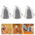 3 pcs Felt Sauna Hats Thick Sauna Hats Protective Sauna Hats Comfortable Sauna Caps - Image 4