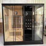 Customization.Dry Steam Indoor Steam Infrared Sauna Outdoor Home Sauna Dry Spa Rooms Hammam Shower Steam Cabin Infrared Sauna Ou - Image 2