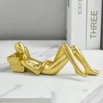 Creative Characters Reading Statue Modern Home Living Room Abstract Resin Figurines Miniatures Crafts Office Decor Figurines - Image 14