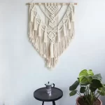Macrame Woven Wall Hanging Boho Home Chic Bohemian Geometric Art Decor Beautiful Apartment Dorm Room Decoration Tapestry - Image 4