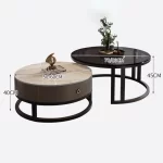 Round Unique Coffee Tables Waterproof Modern Simple Metal Coffee Tables Aesthetic Organizer Muebles De La Sala Home Decoration - Image 6