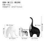 Electroplating Silver Ceramics Elephant Animal Figurines Statue Nordic Home Decor Desk Ornaments Living Room Decoration Gifts - Image 8