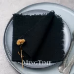 20pcs 32x32cm Cotton Gauze Table Napkins Bohemian Wedding Decor Vintage Western Style Bridal Party Dinner Cloth Accessories - Image 11