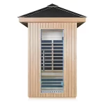Fas Sauna Solid Wood Garden Panoramic Barrel Outdoor Sauna with Wood Stove - Image 7
