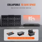 SucceBuy 45L/65L Collapsible Storage Bins Folding Stackable Utility Garage Crates W/ Lids Handles for Clothes Snack Toys Grocery - Image 6