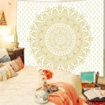 Indian Mandala Wall Hanging Tapestry Psychedelic Bohemian Home Decoration Aesthetic Living Room Background Cloth Beach Yoga Mat - Image 12