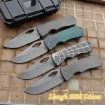 JUFULE 2026 Dixon Titanium Handle Ceramic Bearing Pocket EDC Tool Kitchenware Fish Fruit Camping 154CM Outdoor Folding Knife