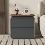 Simple Trendy Nightstand Luxury Storage Elegant Retro Nordic Stylish Fine Room Interior Table Chevet Bedroom Furniture - Image 5