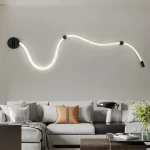 Italy Creative Weaving Hose Ceiling Lamp Bedroom Living Room Restaurant Coffee Shop Atmosphere Chandelier Home Decor Lighting - Image 3