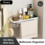 Bathroom Storage Rack Stainless Steel Anti Rust Storage Shower Rack Suction Cup Storage Rack Household Storage Appliances - Image 22