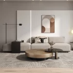Designer Stainless Coffee Tables European Luxury Round Tea Table Living Room Furniture Italian Tempered Glass Furniture Home - Image 2