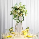5/10 pcs New  Metal Vase Trumpet Shape Wedding Table Centerpiece Event Road Lead Flower Vases For Home Decoration - Image 3