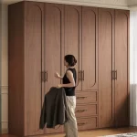 Nordic Modern Organizer Bedroom Closet Clothes Storage Wooden Roupeiros De Quarto Furniture Hanging Clothes Adults Wardrobes - Image 3