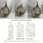 3pcs Handmade Wood Candle Holder Set Natural Curved Twisted Branches Table Centerpiece Lotus Candle Holder Rustic Elegant Decor - Image 3