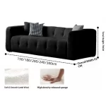Any Size Custom Compressed Fabric Sofa Hand Tufted Design Integrated Sponge Roll Pack Shipping Multiple Color Living Room Bedroo - Image 18