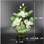 Creative Jade Simulation Peony Flower Ornaments Fake Flower Bonsai Living Room Decoration Table Decor Crafts Home Accessories - Image 11