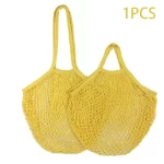 Reusable Mesh Grocery Bags, Long Handle Produce Bags, Fruit & Veggie Storage, Woven Mesh Pocket Hollowed Out Kitchen Storage - Image 7