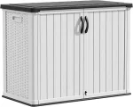 Outdoor Storage Cabinet 26 Cu Ft with Lockable Doors, Horizontal Storage Shed Waterproof Patio Tools,Gardening Tools. - Image 7