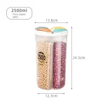 Kitchen Storage Container Large Food Storage Container 360° Rotating Rice Barrels Sealed Cereal Dispenser Rice Tank Grain Box - Image 14