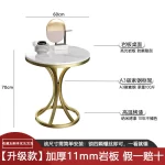 Round Side Small Coffee Tables Italian Luxury Mid Century Marble Corner Coffee Tables Nordic Vintage Living Room Furniture - Image 16