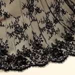 High-end French-style positioning lace wedding dress, formal dress fabric, tablecloth, curtain accessories, 1.5 meters wide - Image 3