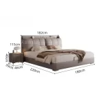 Bedroom Storage Bed Modern Corium Wedding Luxury Bed Corium Double Recamaras Matrimoniales Completas Muebles Home Furniture - Image 5