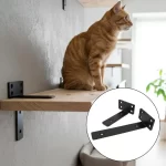 L-Shaped Shelf Brackets Wall Mount Heavy Duty Floating Shelves Bookshelf Partition Fixing Heavy Duty Bracket Hardware Support - Image 4