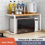 Kitchen Storage Rack Countertop Spice Oven Microwave Shelf Desktop Organizer Accessories European Style 3 Layers No Drilling - Image 24