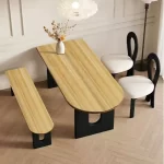 Modern Japanese Dining Table Waterproof 8 People Living Stand Dining Table Legs Minimalist Muebles Para El Hogar Furniture - Image 7