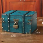 Practical Home Office Storage Box Storage Box Password Storage Box Retro Wooden Storage Box Versatile Functionality - Image 10