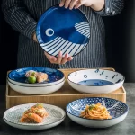 Japanese Ceramic Plate Household Turnip Plate Deep Plates Shallow Plate Turnip Dish Restaurant Hotel Creative Tableware Cooking - Image 2