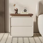 Simple Trendy Nightstand Luxury Storage Elegant Retro Nordic Stylish Fine Room Interior Table Chevet Bedroom Furniture - Image 3