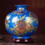 New Chinese Style Vase Jingdezhen Yellow Crystal Glaze Flower Vase Home Decor Handmade Shining Famille Rose Vases - Image 19