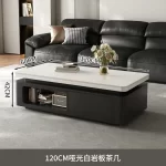Storage Luxury Coffee Table Modern Living Room Designer Drawers Organizer Moving Side Table Writing Mesa Auxiliar Home Furniture - Image 12