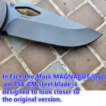 JUFULE 2026 Dixon Titanium Handle Ceramic Bearing Pocket EDC Tool Kitchenware Fish Fruit Camping 154CM Outdoor Folding Knife - Image 3