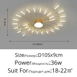 Minimalist Designer LED Ceiling Lamps Suspension Ceiling Lights for Living Room Bedroom Home Decor Indoor Lighting Decoration - Image 15