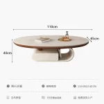 Writing Luxury Side Table Modern Decoration Designer Storage Standing Moving Coffee Table Dinner Mesas Bajas Home Furniture - Image 8