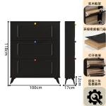 Slim Bedroom Storage Shoe Rack Display Hotel Room Farmhouse Shoe Cabinet Small Office Rangement Chaussures Home Furniture - Image 49
