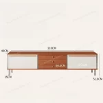 Vintage Solid Wood Tv Stand Nordic Drawers Living Room Storage Tv Cabinet Wall Design Minimalism Home Furniture Gabinete HQ40 - Image 6