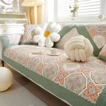 Sofa Cushion Non-slip Slipcover American Pastoral Cotton Fabric Sofa Cover Four Season Universal