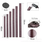 45 Inch Outdoor Wind Chime Red Aluminum Tube Garden Bell With Iron Top Cap Musical Yard Patio Decoration Gift For Mom - Image 4