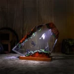 Resin Dragon Lamp Black And White Night Light For Bedroom Bedside Table Decor Cozy Gothic Christmas Gift For Couples And Teens - Image 2