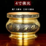 Metal incense burner Buddha tool Backflow fragrance Censer Buddhist Hall pray church  tea light burner the god of wealth - Image 14